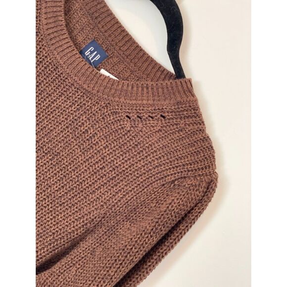 Gap 100% Cotton Crewneck Sweater Size Large Neutral Minimalist NEW w/tag k14 - Picture 9 of 14